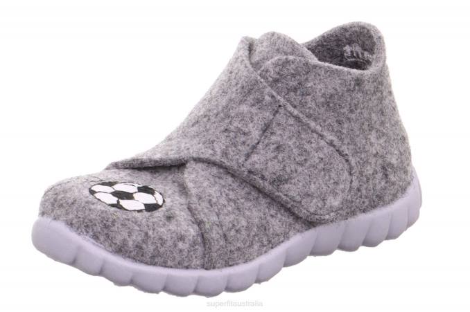superfit_grey_babies_happy_slipper_with_velcro_fastener_z6z8113.jpg Superfit Grey Babies HAPPY - Slipper with Velcro Fastener Z6Z8113 - Image 1