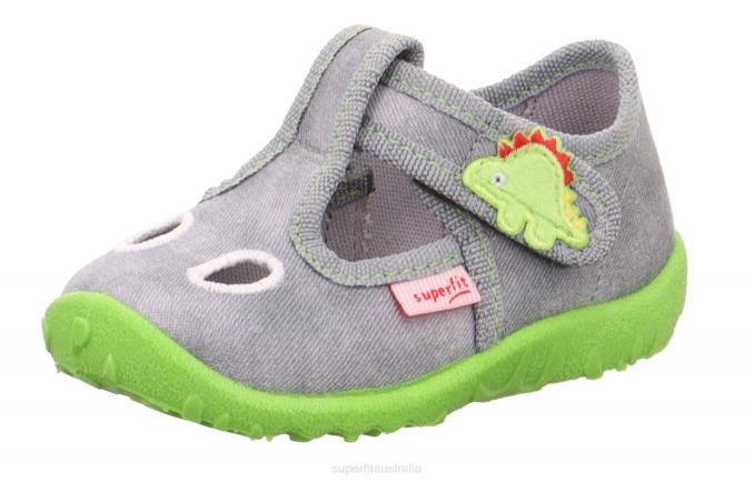 superfit_grey_babies_spotty_slipper_with_velcro_fastener_z6z81.jpg Superfit Grey Babies SPOTTY - Slipper with Velcro Fastener Z6Z81 - Image 1
