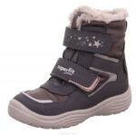 Superfit Grey/Beige Toddlers CRYSTAL - Boot with Velcro Fastener Z6Z8715