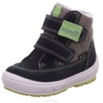 Superfit Grey/Green Babies GROOVY - Boot with Velcro Fastener Z6Z8448