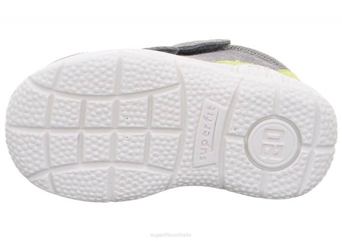 Superfit Grey/Green Babies UNIVERSE - Sneakers low with Velcro Fastener Z6Z8311 - Image 5