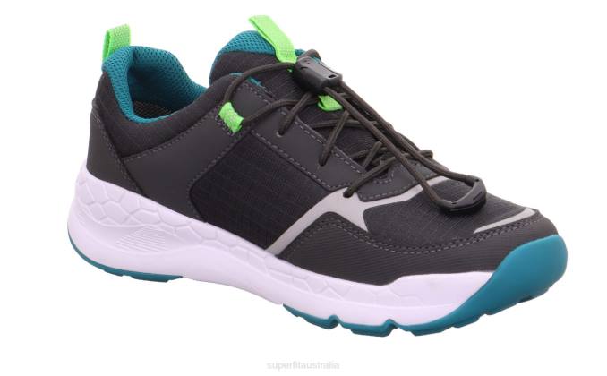 Superfit Grey/Green Toddlers FREE RIDE - Sneakers low with Quick release fastener Z6Z8887 - Image 4