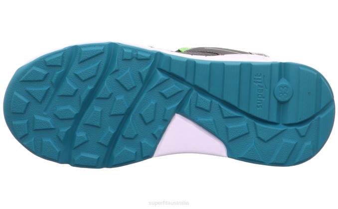 Superfit Grey/Green Toddlers FREE RIDE - Sneakers low with Quick release fastener Z6Z8887 - Image 5