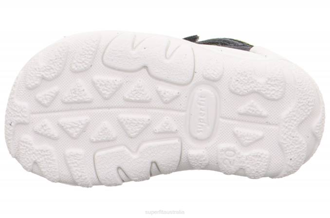 Superfit Grey/Light Green Babies FLOW - Sandal with Velcro Fastener Z6Z8204 - Image 6