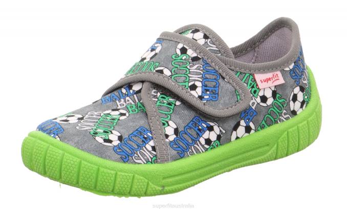 superfit_grey_multicoloured_babies_bill_slipper_with_velcro_fastener_z6z897.jpg Superfit Grey/Multicoloured Babies BILL - Slipper with Velcro Fastener Z6Z897 - Image 1