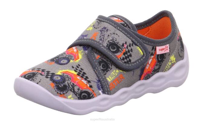 superfit_grey_multicoloured_babies_bubble_slipper_with_velcro_fastener_z6z8148.jpg Superfit Grey/Multicoloured Babies BUBBLE - Slipper with Velcro Fastener Z6Z8148 - Image 1