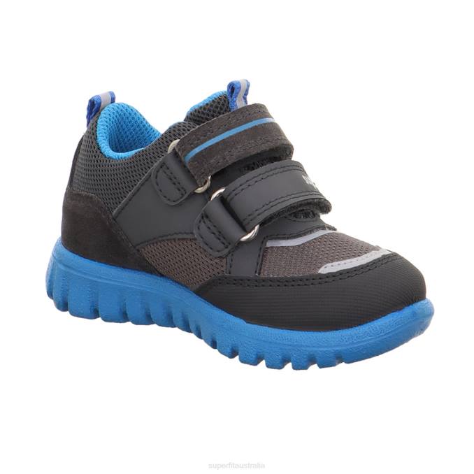Superfit Grey/Turquoise Babies SPORT7 MINI - Sneakers low with Velcro Fastener Z6Z8306 - Image 4