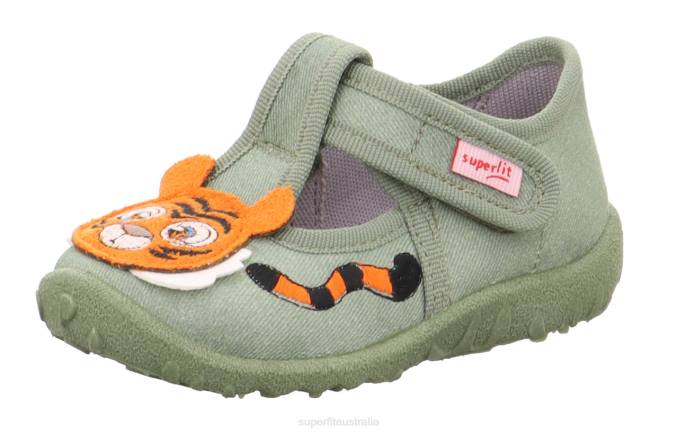 superfit_light_green_babies_spotty_slipper_with_velcro_fastener_z6z886.jpg Superfit Light Green Babies SPOTTY - Slipper with Velcro Fastener Z6Z886 - Image 1