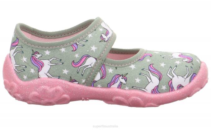 Superfit Light Green/Multicoloured Babies BONNY - Slipper with Velcro Fastener Z6Z836 - Image 2