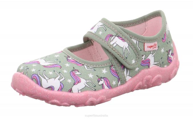 Superfit Light Green/Multicoloured Babies BONNY - Slipper with Velcro Fastener Z6Z836 - Image 1