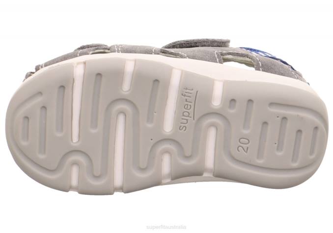 Superfit Light Grey/Blue Babies FREDDY - Sandal with Velcro Fastener Z6Z8167 - Image 5
