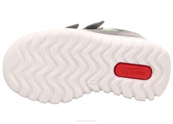 Superfit Light Grey/Light Green Babies SPORT7 MINI - Sneakers low with Velcro Fastener Z6Z8361 - Image 5
