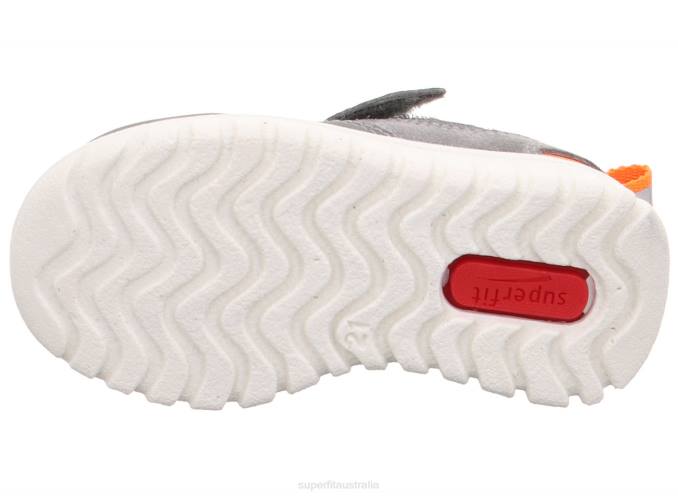 Superfit Light Grey/Orange Babies SPORT7 MINI - Sneakers low with Velcro Fastener Z6Z8348 - Image 5