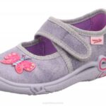 Superfit Light Grey/Pink Babies BELINDA - Slipper with Velcro Fastener Z6Z889