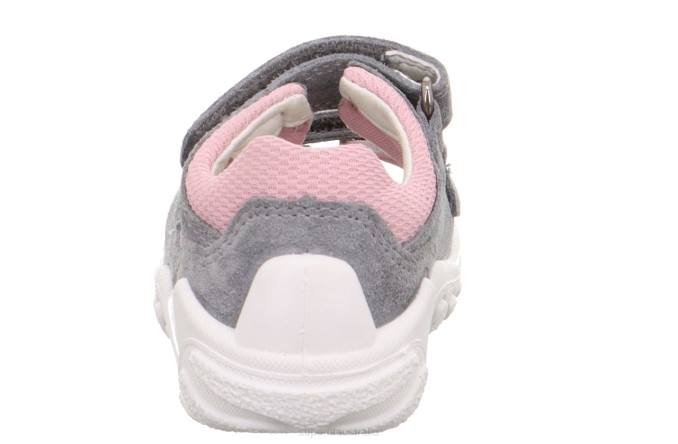 Superfit Light Grey/Pink Babies FLOW - Sandal with Velcro Fastener Z6Z8174 - Image 3
