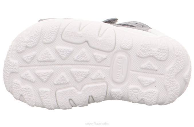 Superfit Light Grey/Pink Babies FLOW - Sandal with Velcro Fastener Z6Z8174 - Image 5