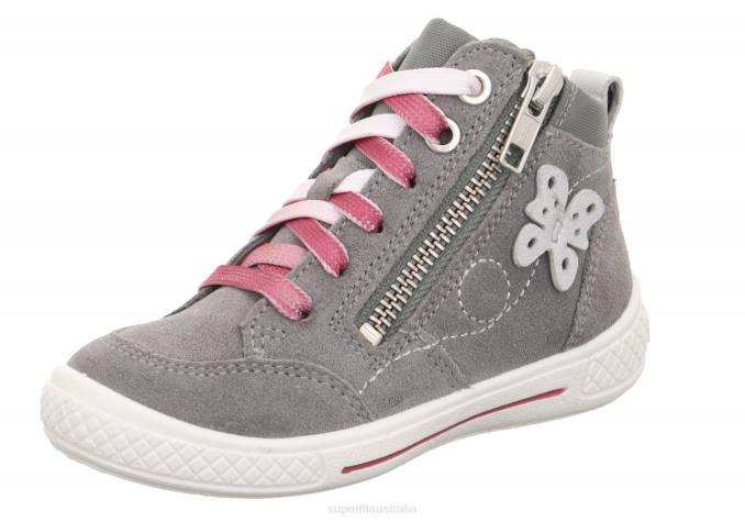 superfit_light_grey_toddlers_tensy_sneakers_high_with_zip_z6z8827.jpg Superfit Light Grey Toddlers TENSY - Sneakers high with Zip Z6Z8827 - Image 1