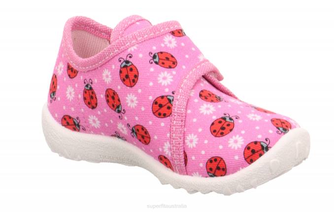 Superfit Pink/Multi Coloure Babies SPOTTY - Slipper with Velcro Fastener Z6Z824 - Image 4