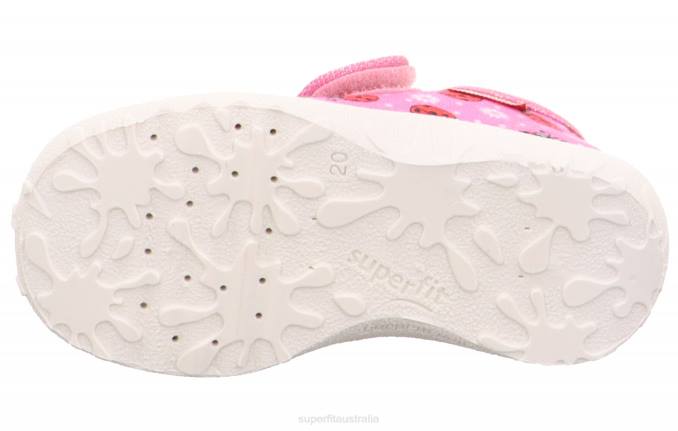 Superfit Pink/Multi Coloure Babies SPOTTY - Slipper with Velcro Fastener Z6Z824 - Image 5