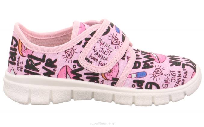 Superfit Pink/Multi Coloure Toddlers BOBBY - Slipper with Velcro Fastener Z6Z8563 - Image 2