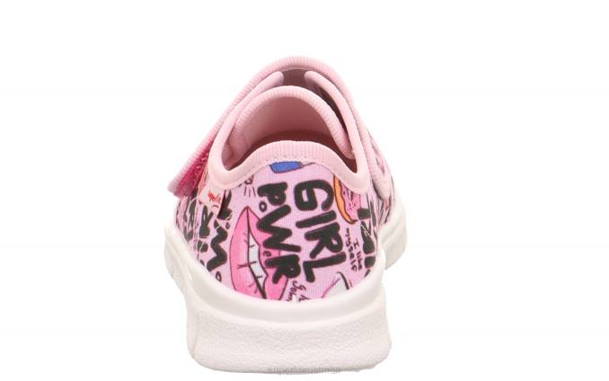 Superfit Pink/Multi Coloure Toddlers BOBBY - Slipper with Velcro Fastener Z6Z8563 - Image 3