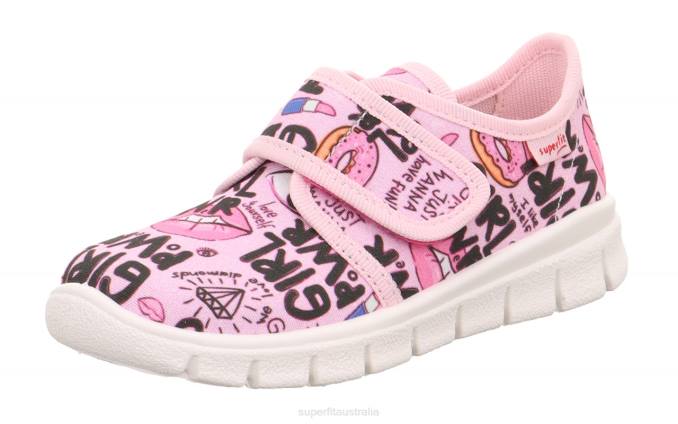 Superfit Pink/Multi Coloure Toddlers BOBBY - Slipper with Velcro Fastener Z6Z8563 - Image 1