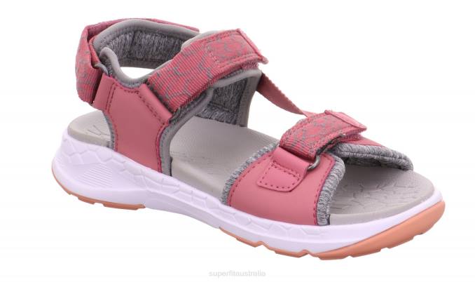 Superfit Pink/Orange Toddlers CRISS CROSS - Sandal with Velcro Fastener Z6Z8635 - Image 4