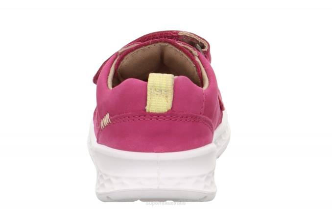 Superfit Pink/Yellow Babies BREEZE - Sneakers low with Velcro Fastener Z6Z8256 - Image 3
