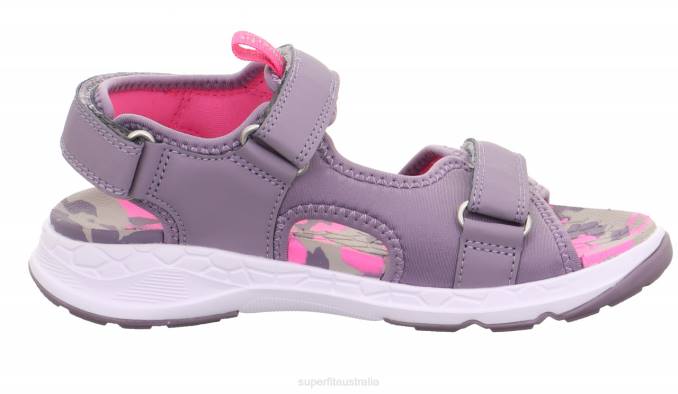 Superfit Purple/Pink Toddlers CRISS CROSS - Sandal with Velcro Fastener Z6Z8653 - Image 2