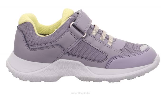 Superfit Purple/Yellow Kids & Teens RUSH - Sneakers low with Velcro Fastener Z6Z8534 - Image 2