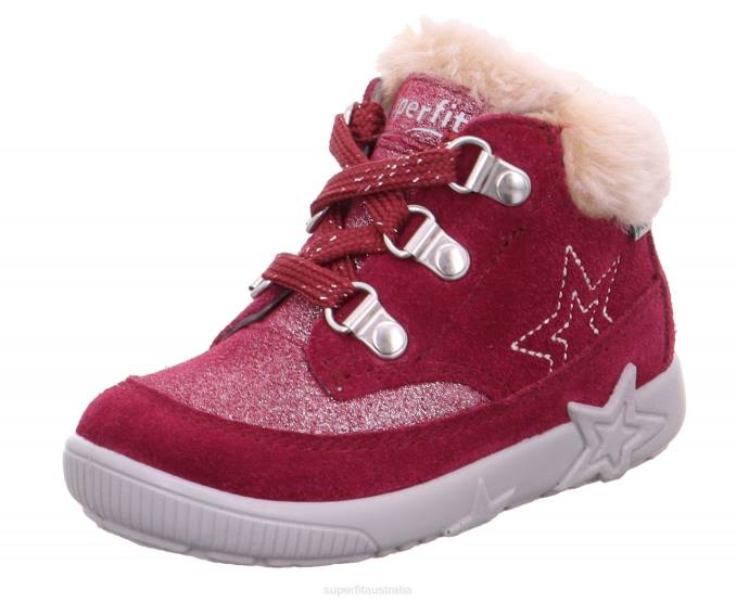 superfit_red_babies_starlight_boot_with_lacing_z6z8509.jpg Superfit Red Babies STARLIGHT - Boot with Lacing Z6Z8509 - Image 1