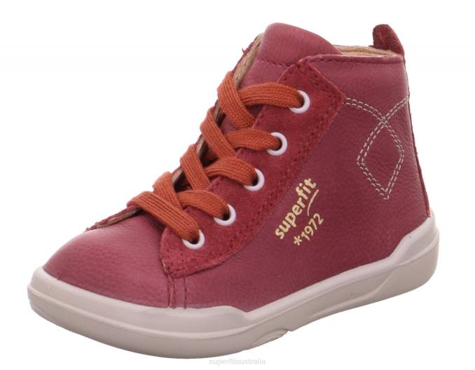 superfit_red_babies_superfree_sneakers_high_with_lacing_z6z8384.jpg Superfit Red Babies SUPERFREE - Sneakers high with Lacing Z6Z8384 - Image 1