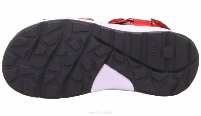 Superfit Red/Grey Toddlers CRISS CROSS - Sandal with Velcro Fastener Z6Z8612 - Image 5