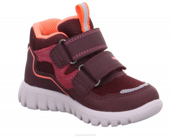 Superfit Red/Orange Babies SPORT7 MINI - Sneakers high with Velcro Fastener Z6Z8273 - Image 4