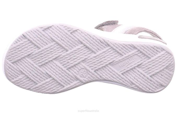 Superfit Silver/Light grey Toddlers EMILY - Sandal with Velcro Fastener Z6Z8689 - Image 5