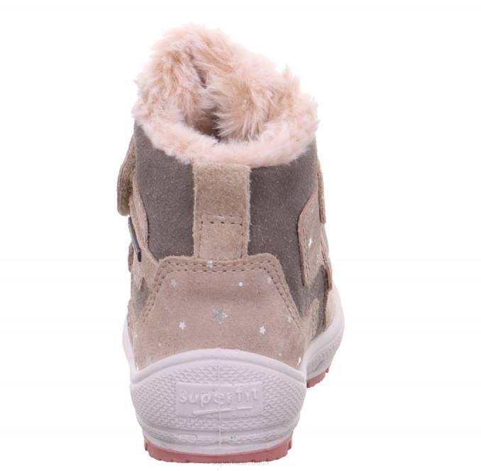 Superfit Beige/Grey Babies GROOVY - Boot with Velcro Fastener Z6Z8453