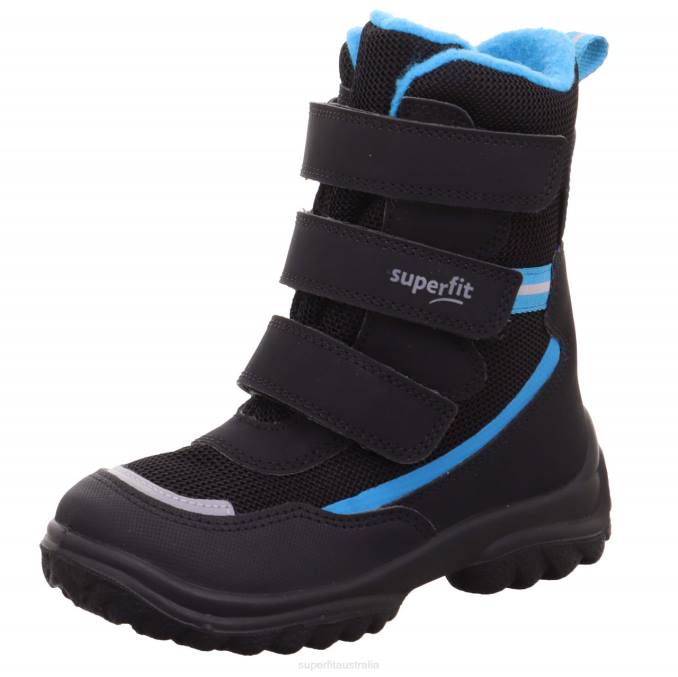 Superfit Black/Blue Babies SNOWCAT - Boot with Velcro Fastener Z6Z8481