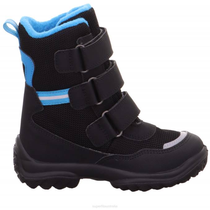 Superfit Black/Blue Babies SNOWCAT - Boot with Velcro Fastener Z6Z8481