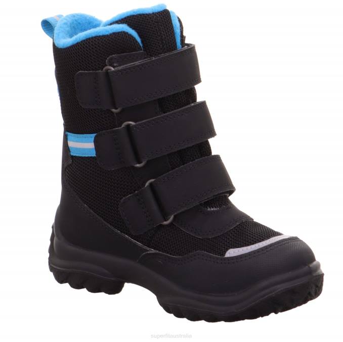 Superfit Black/Blue Babies SNOWCAT - Boot with Velcro Fastener Z6Z8481