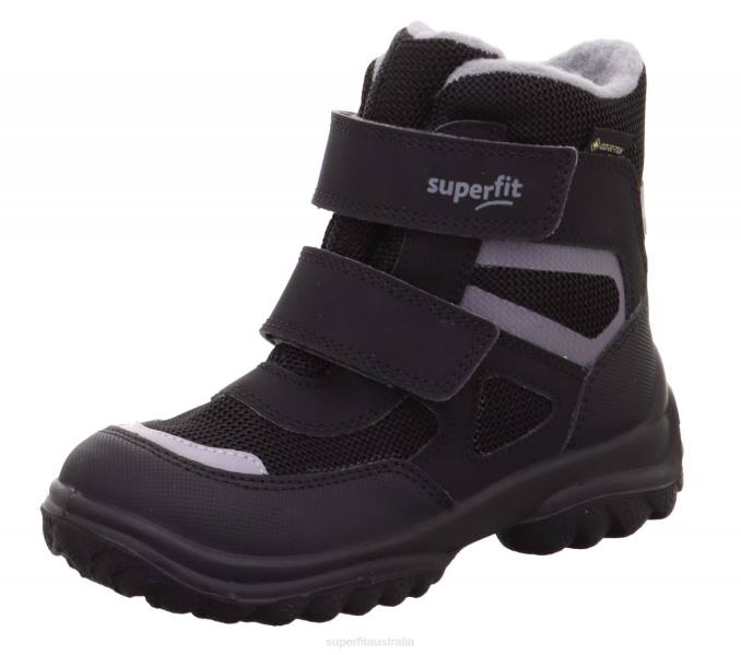 Superfit Black/Grey Babies SNOWCAT - Boot with Velcro Fastener Z6Z8449