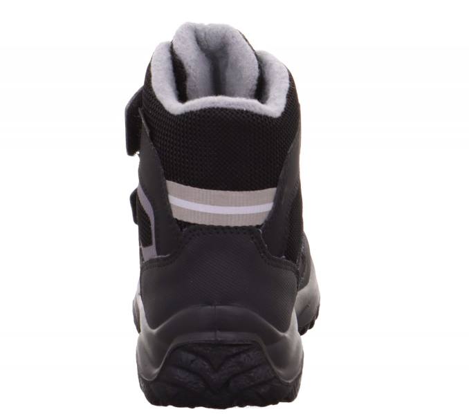 Superfit Black/Grey Babies SNOWCAT - Boot with Velcro Fastener Z6Z8449