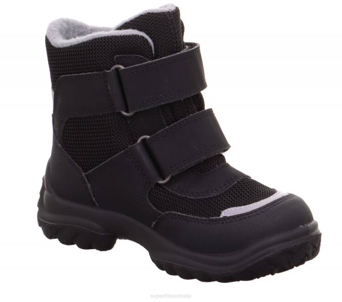 Superfit Black/Grey Babies SNOWCAT - Boot with Velcro Fastener Z6Z8449