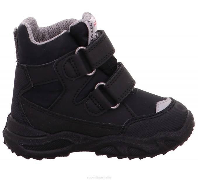 Superfit Black/Light grey Babies GLACIER - Boot with Velcro Fastener Z6Z8472