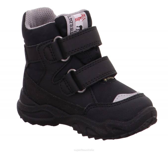 Superfit Black/Light grey Babies GLACIER - Boot with Velcro Fastener Z6Z8472