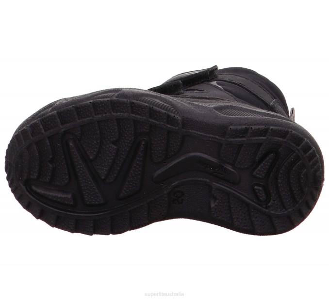 Superfit Black/Light grey Babies GLACIER - Boot with Velcro Fastener Z6Z8472