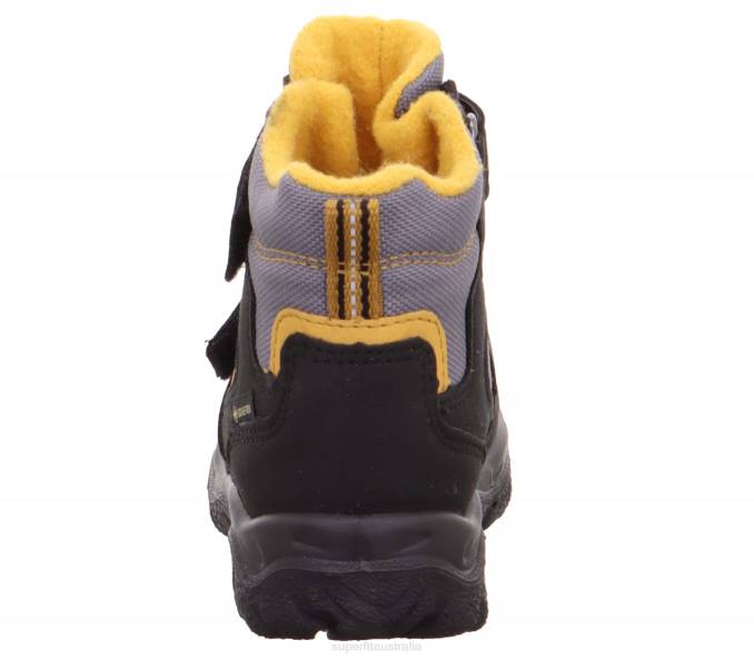 Superfit Black/Yellow Babies HUSKY1 - Boot with Velcro Fastener Z6Z8454