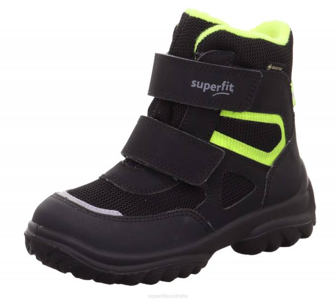 Superfit Black/Yellow Babies SNOWCAT - Boot with Velcro Fastener Z6Z8493