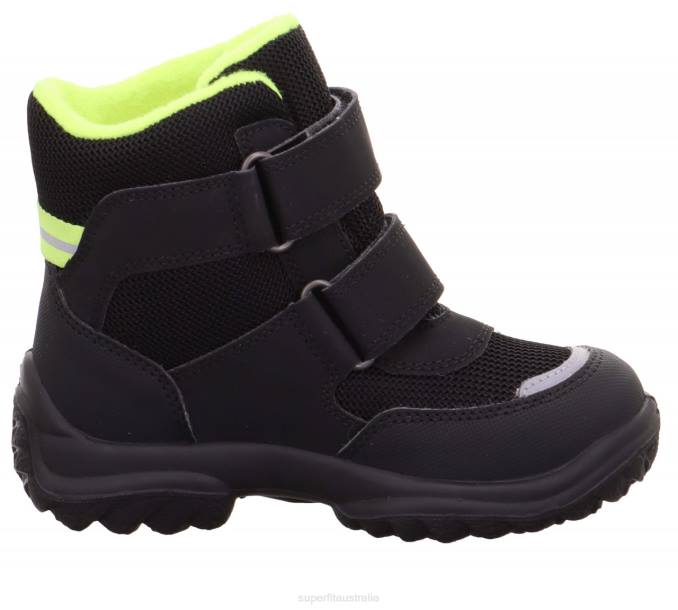 Superfit Black/Yellow Babies SNOWCAT - Boot with Velcro Fastener Z6Z8493