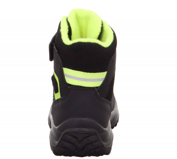 Superfit Black/Yellow Babies SNOWCAT - Boot with Velcro Fastener Z6Z8493