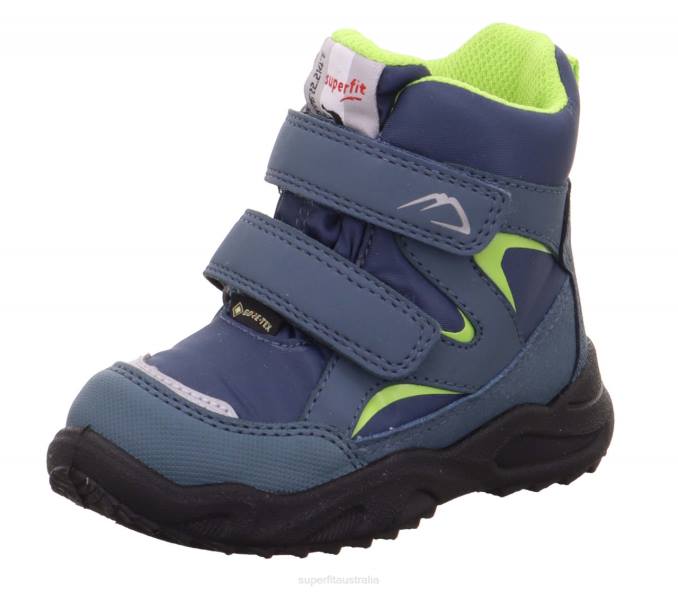 Superfit Blue/Green Babies GLACIER - Boot with Velcro Fastener Z6Z8476